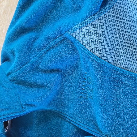 Mountain Hardware Women's Long Sleeve Fleece Blue Fleece Zip-Up Jacket - Picture 2 of 14